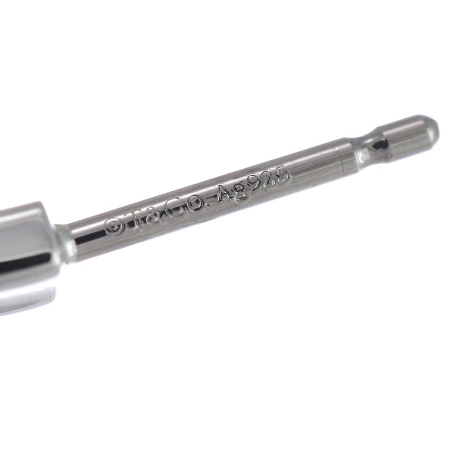 Tiffany 1837 新品同様 ティファニー フープ ピアス ミディアム ナロー