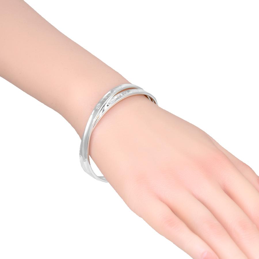 ティファニー　1837 インターロッキング　ダブルサークル　バングル　925 Tiffany 1837 ティファニー インターロッキング サークル バングル