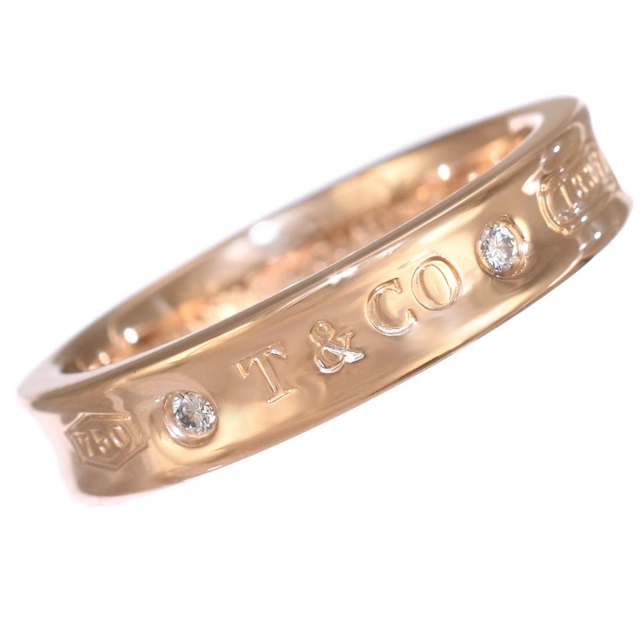 Tiffany 1837 ティファニー 11号 ナローリング 指輪 K18 ローズ