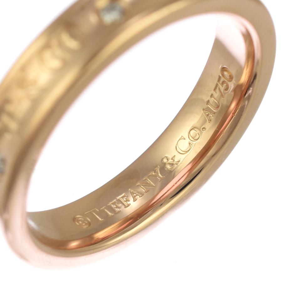 Tiffany 1837 ティファニー 11号 ナローリング 指輪 K18 ローズ