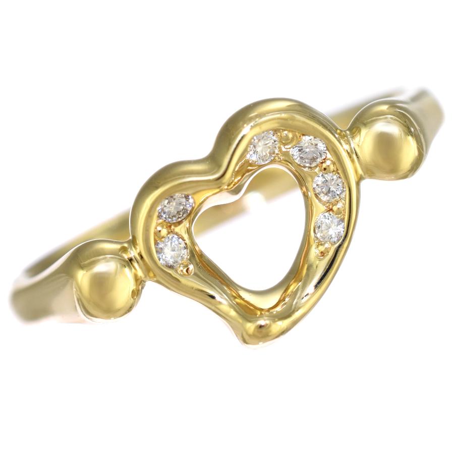 ティファニー　オープンハート　リング　14号 Elsa Peretti 新品同様 ティファニー 14号 エルサペレッティ オープン