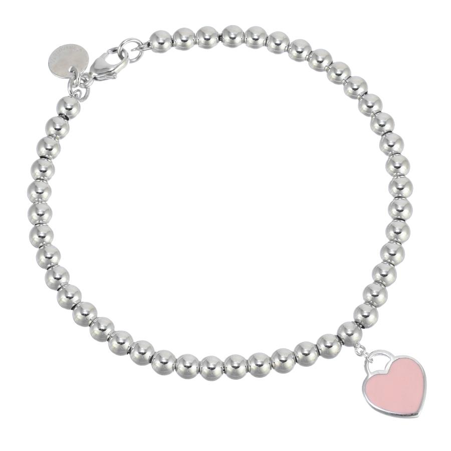 新品同様✨Tiffany リターントゥ ハート ブレスレット SV925 ビーズ RETURN TO TIFFANY 新品同様 ティファニー リターントゥ ピンク ミニ