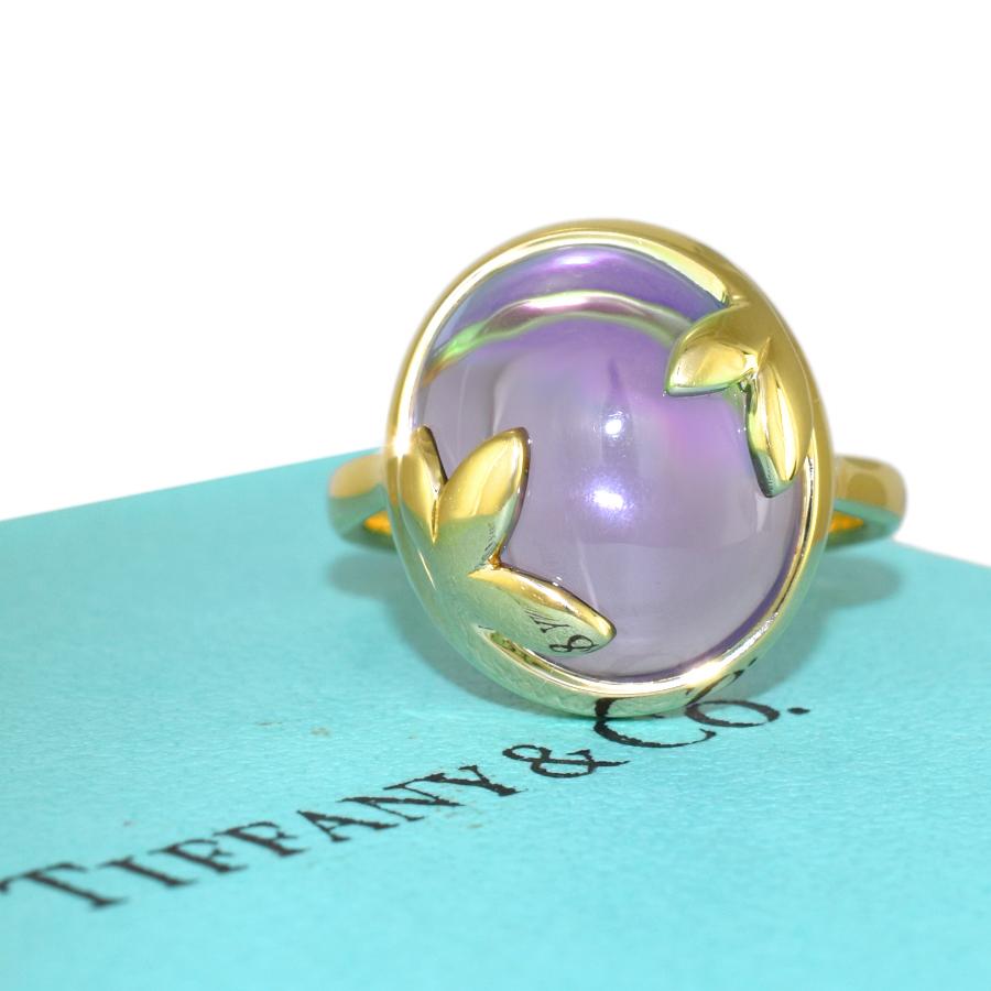Tiffany ティファニー リング 指輪 リーフ 9号 TIFFANY&Co.（ティファニー） 新品同様 9号 パロマピカソ オリーブ