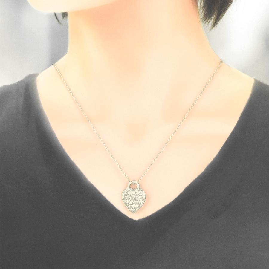 TIFFANY&Co. 新品同様 ティファニー ペンダント ハートプレート