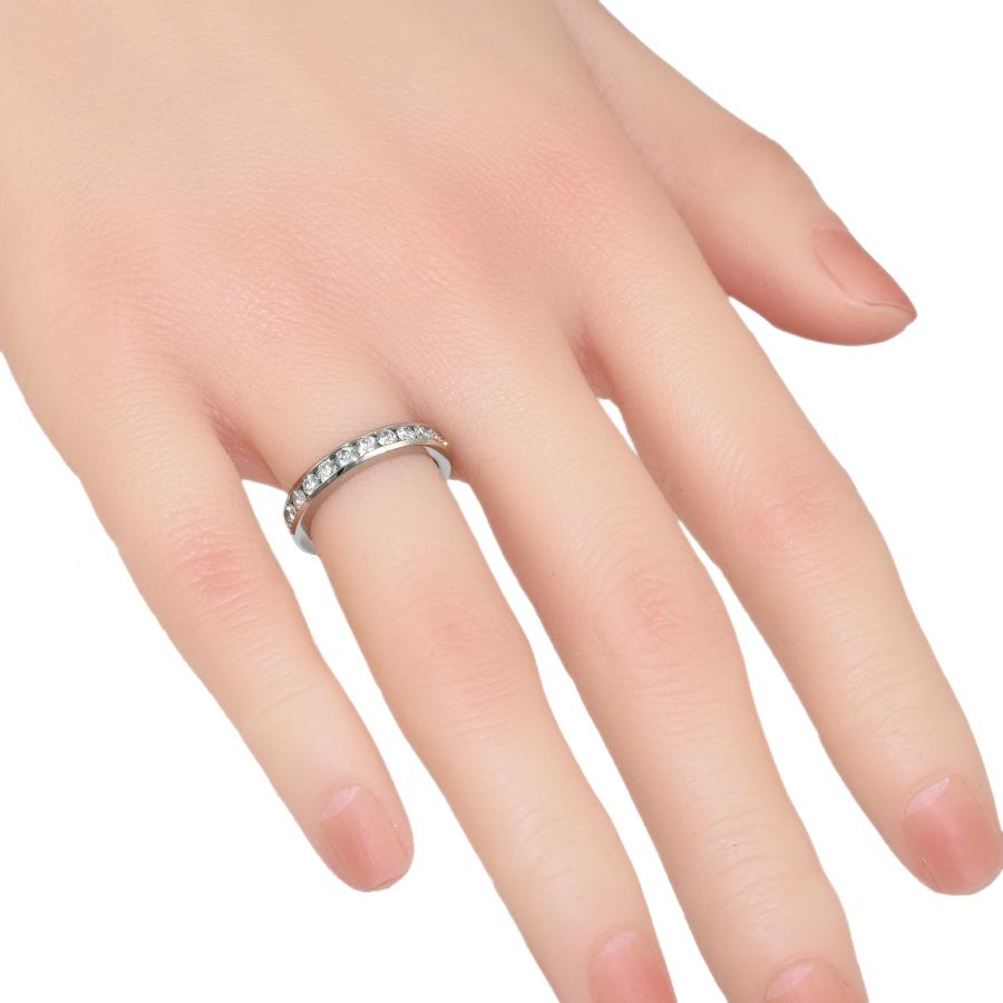TIFFANY&Co ティファニー Pt950 ダイヤモンド エタニティ リング