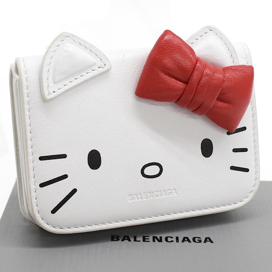 BALENCIAGA（バレンシアガ） 新品同様 三つ折り財布 619017 レザー