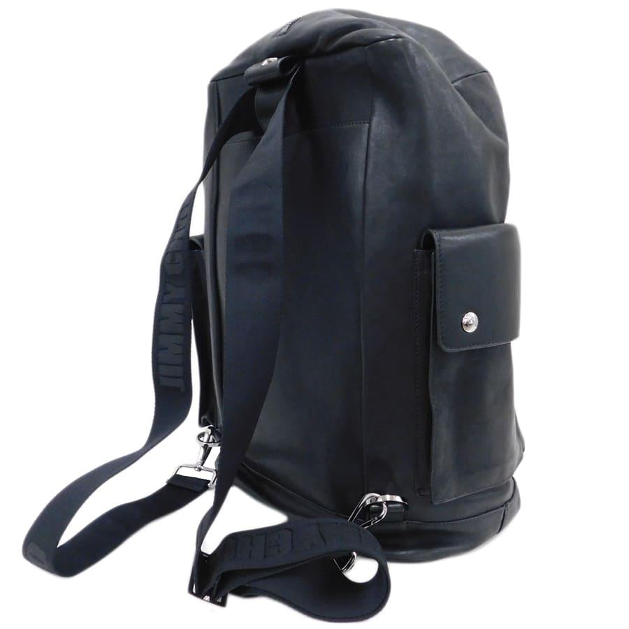 美品 ジミーチュウ アーロ リュックサック ボストンバッグ 3WAY ブラック JIMMY CHOO（ジミーチュウ） 新品同様 コンバーチブル 3wayボストン