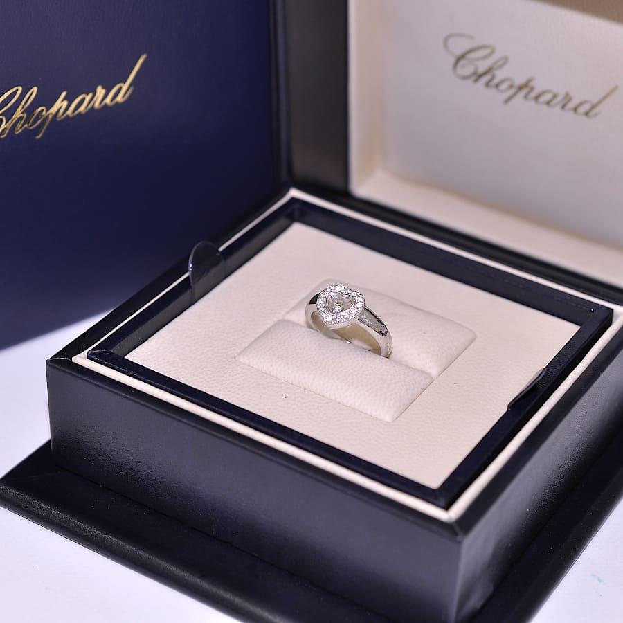 Chopard 1点限定 ショパール ハッピーダイヤモンド リング K18WG Chopard 1点限定 ショパール ハッピーダイヤモンド リング K18WG