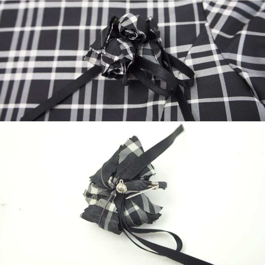 三陽商会＊バーバリー＊110黒系チェックフォーマルドレス 三陽商会