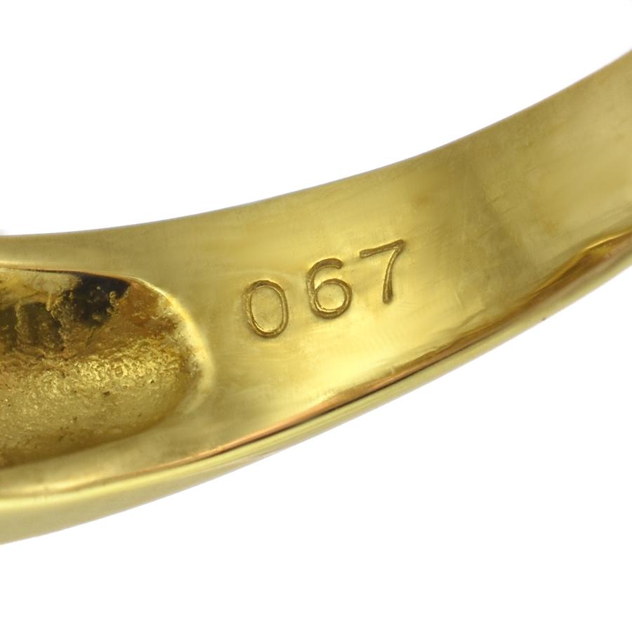 新品同様 ジュエリーマキ フラワー 花 リング 指輪 K18ゴールド