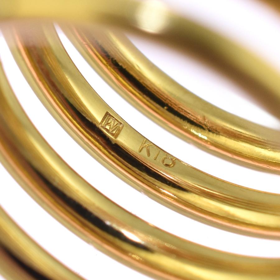 Ponte Vecchio（ポンテヴェキオ） ピンキーリング スパイラル 指輪 K18