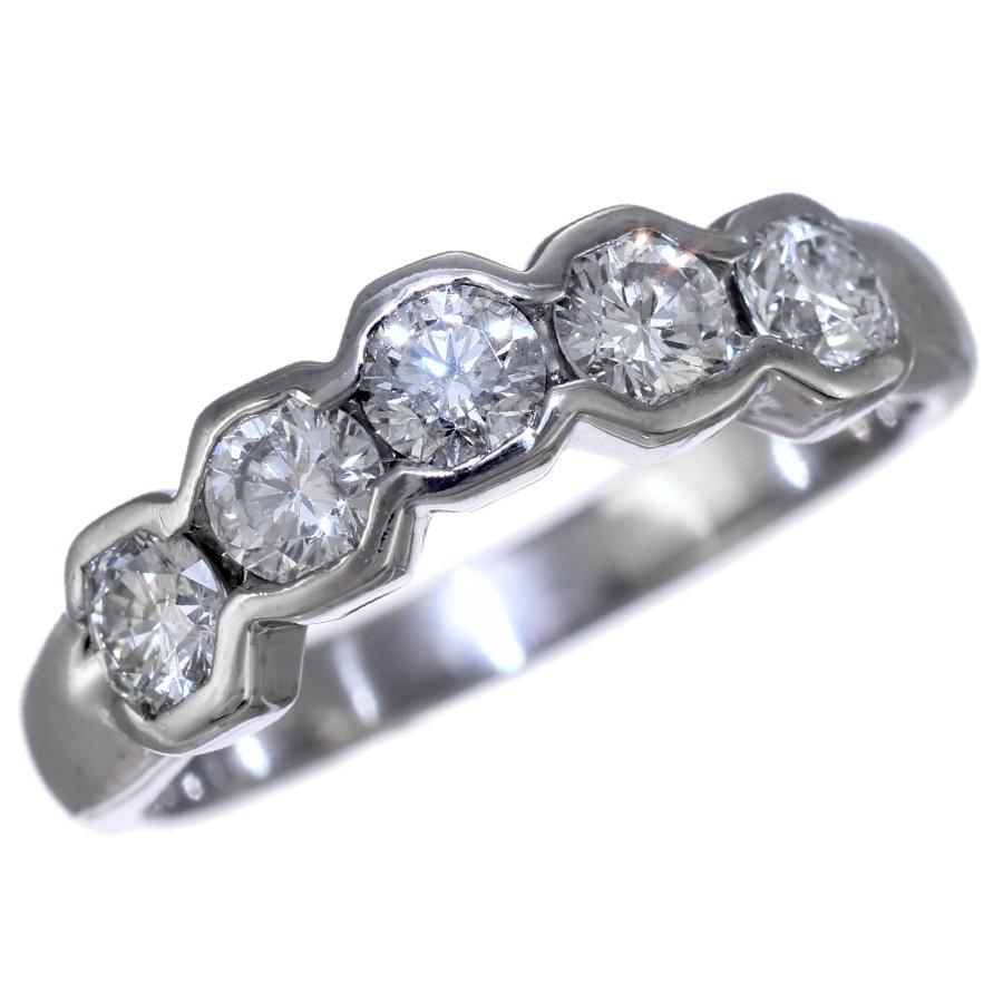 K18 ダイヤモンドリング ジュエリーマキ ジュエリーマキ リング 指輪 K18ホワイトゴールド ダイヤモンド 0.75ct
