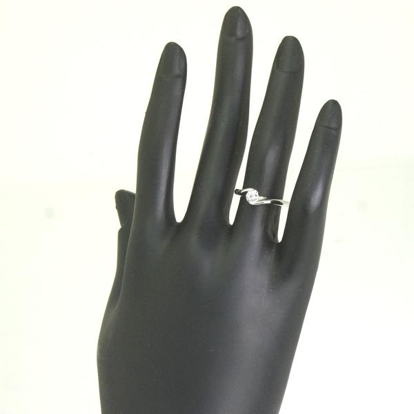 リング プラチナ900 ダイヤモンド 0.316ct サイズ9号 鑑定書付き