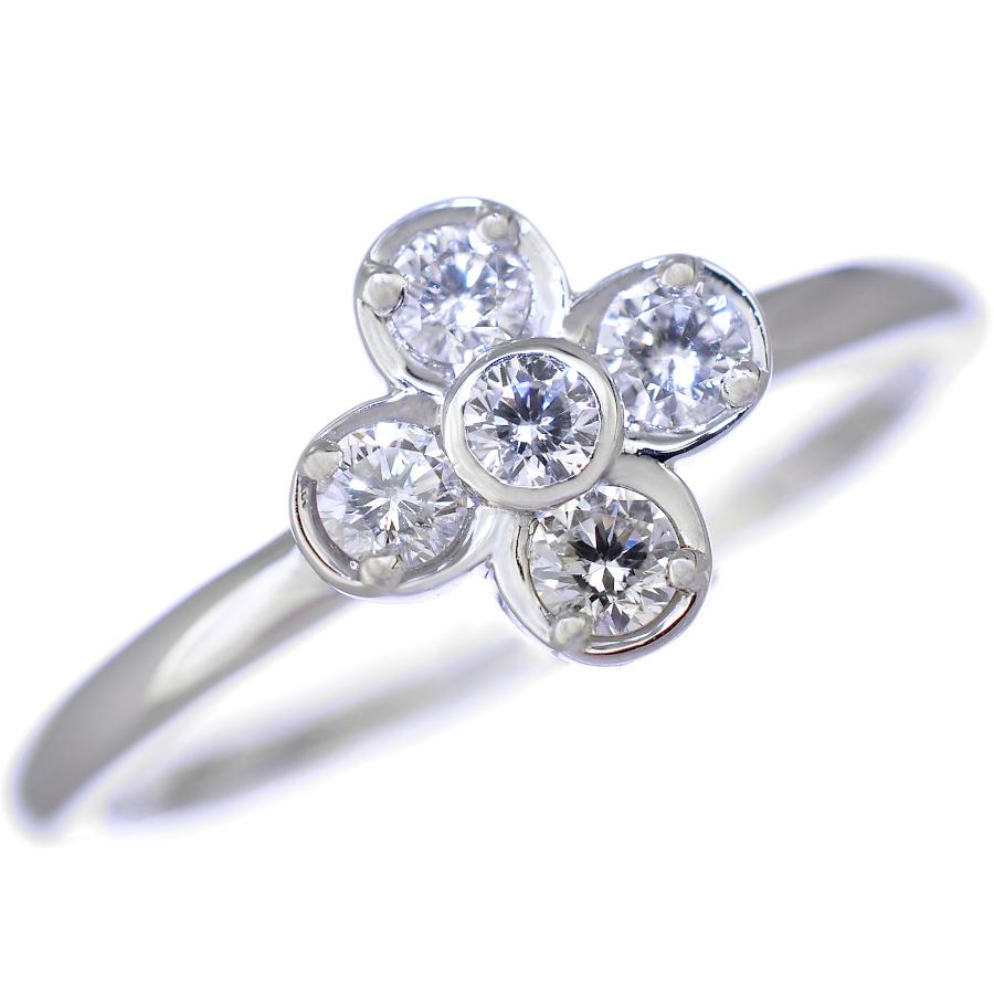 1点限定 新品同様 リング Pt900 プラチナ ダイヤモンド 0.18ct  