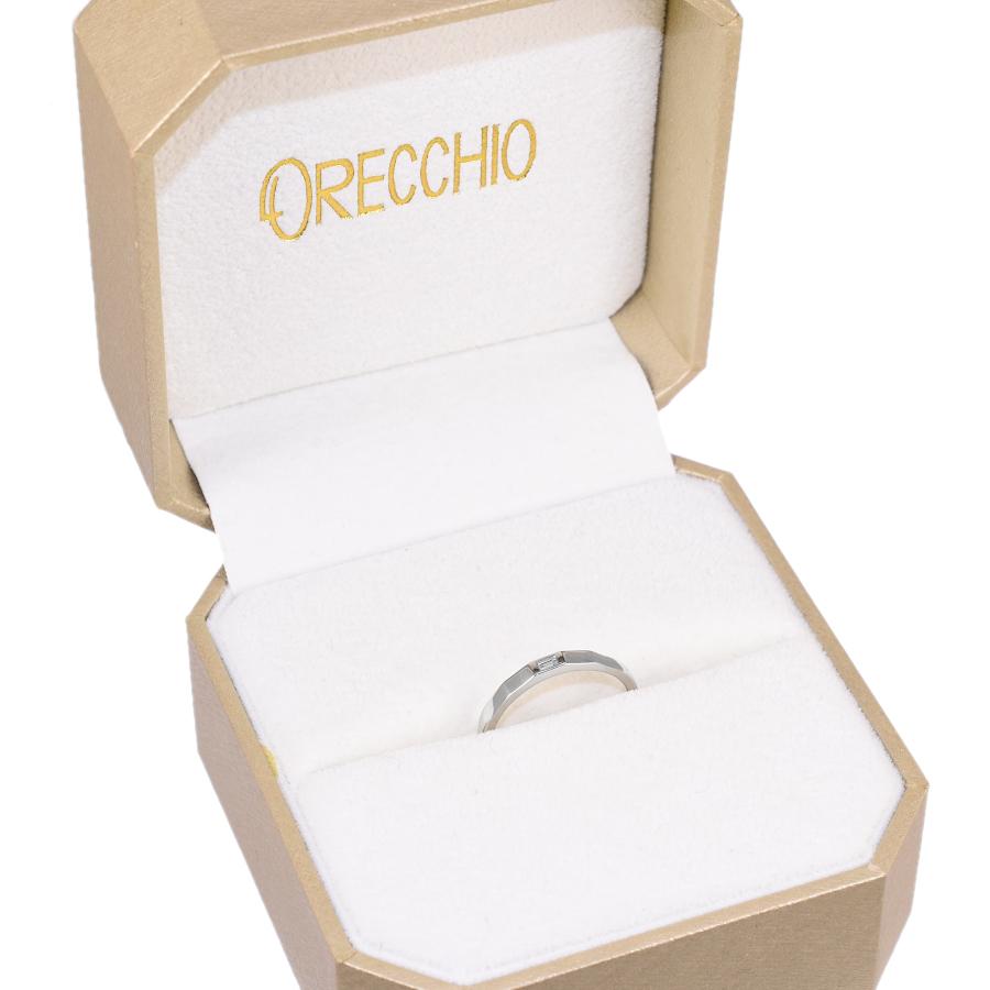 新品同様 オレッキオ リング 指輪 プラチナ900 ダイヤモンド 0.04ct