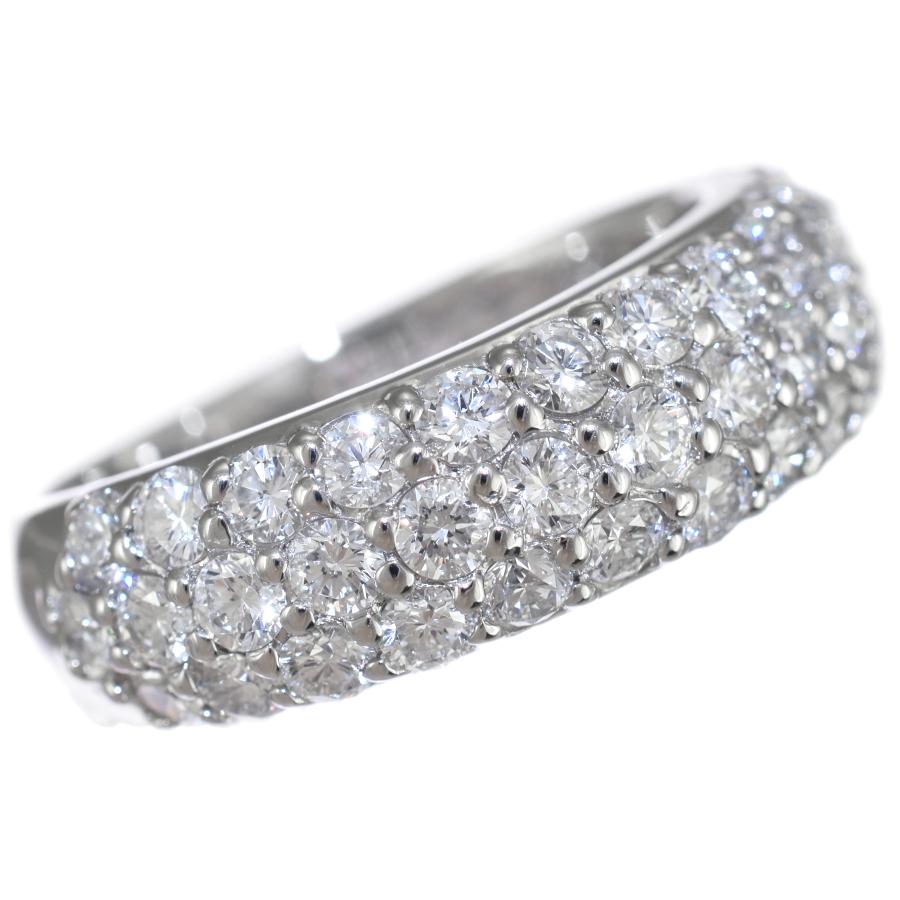 新品同様 リング 指輪 プラチナ900 パヴェ ダイヤモンド 1.72ct 12.5号 
