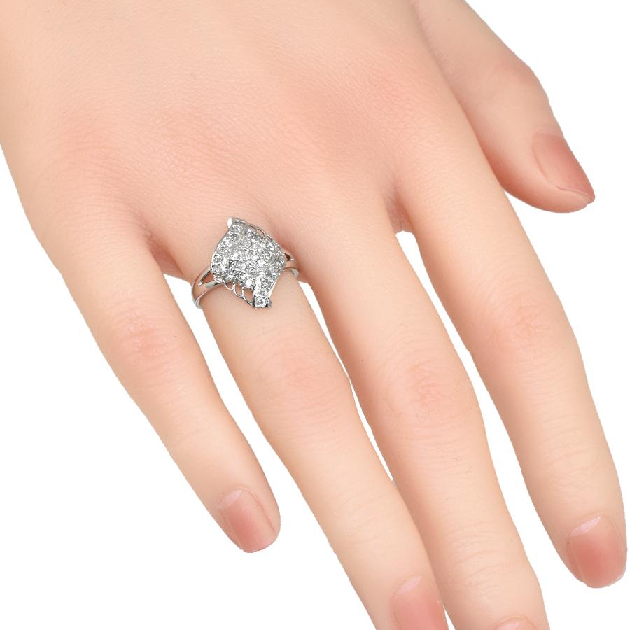 新品同様 リング 指輪 プラチナ900 ダイヤモンド 0.50ct 10号 