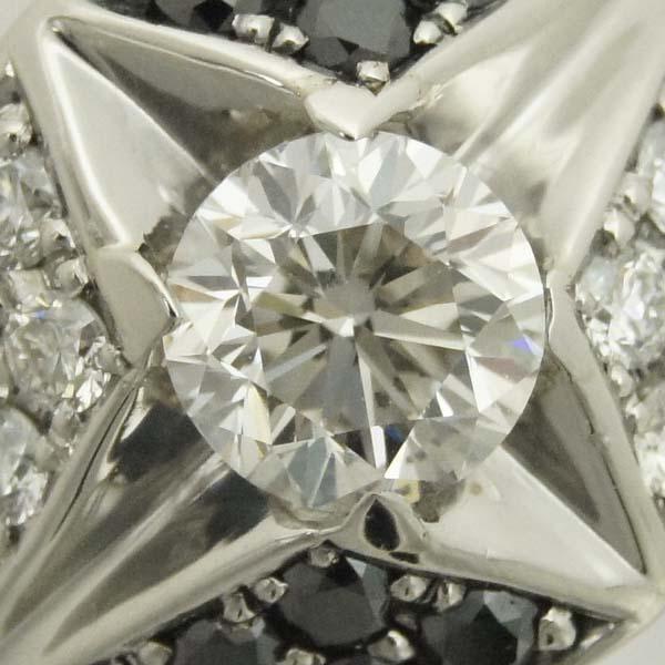 リング プラチナ900 ブラックダイヤモンド ダイヤモンド 1.015ct  