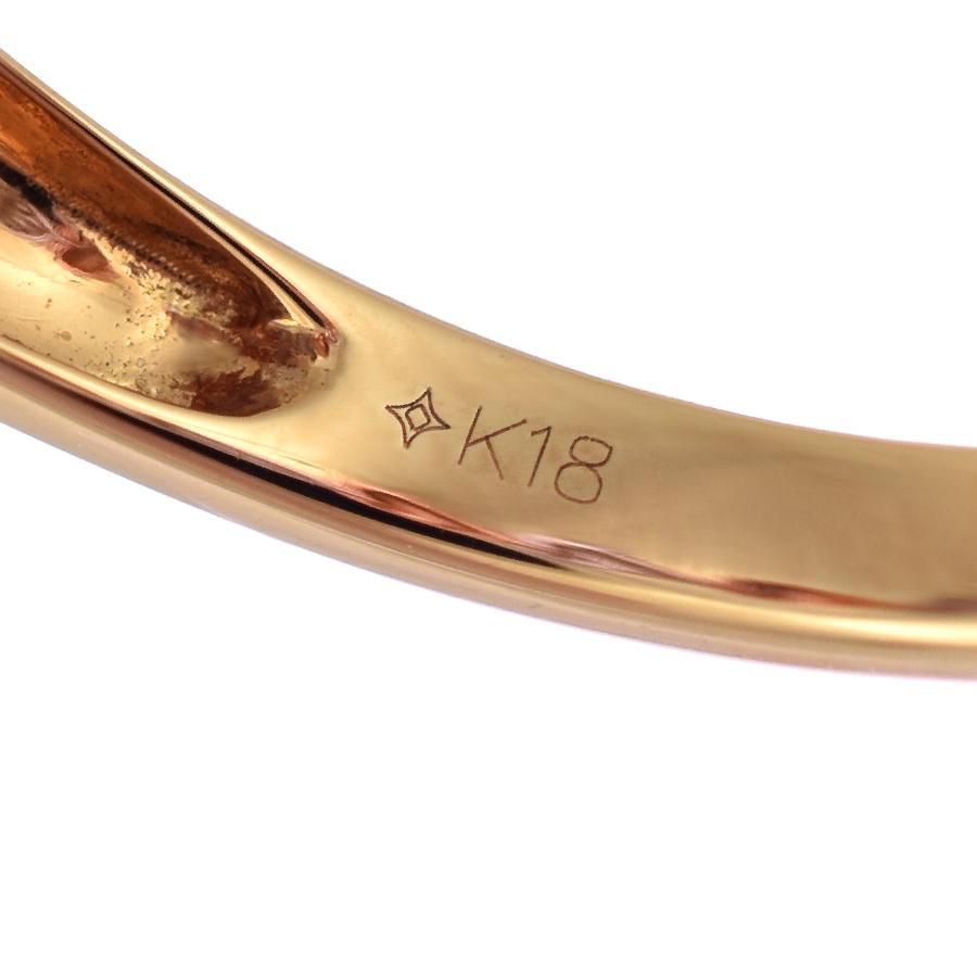 新品同様 GSTV ハート リング 指輪 K18 ピンクゴールド ホワイト