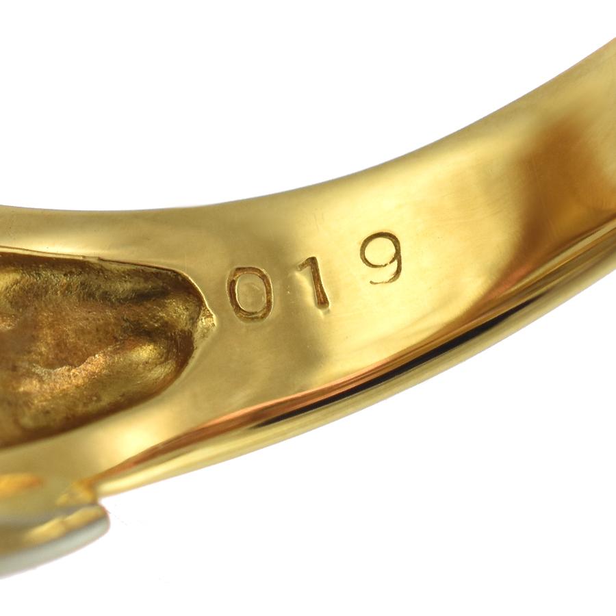 【ジュエリーマキ】18金デザインリング【K18】 ジュエリーマキ リング 指輪 K18イエローゴールド プラチナ850 コンビ