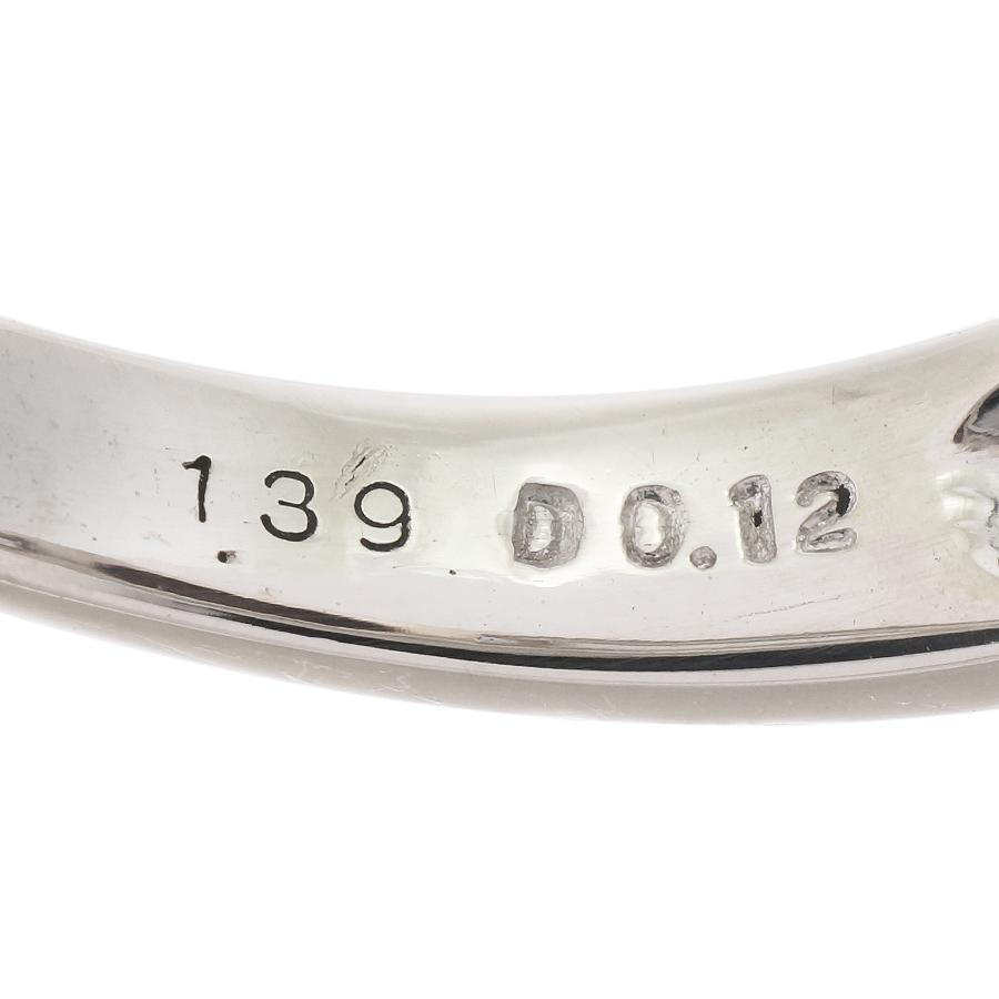 リング プラチナ900 オパール 1.39ct ダイヤモンド 0.12ct 12.5号 