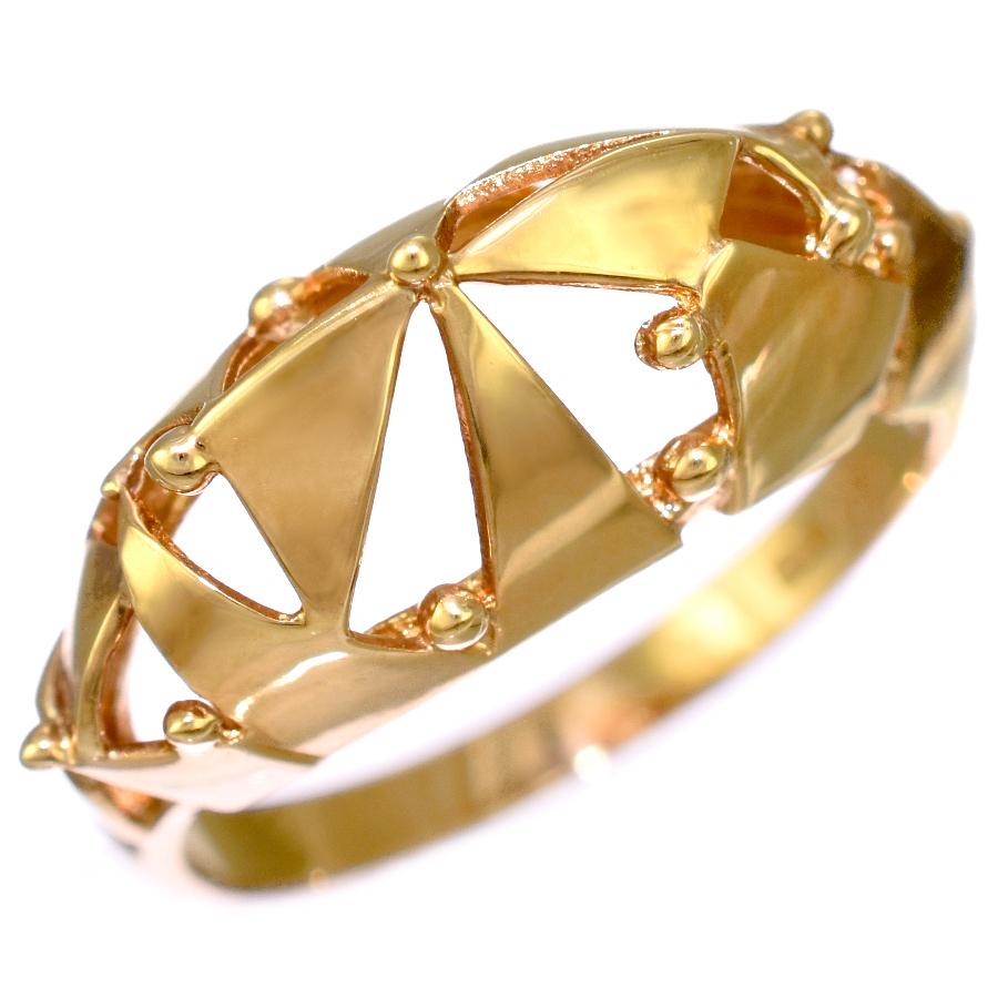 ジュエリーマキ k18 指輪 リング 新品同様 ジュエリーマキ リング 指輪 K18イエローゴールド 11.5号