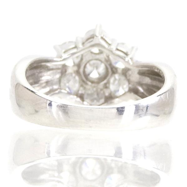 リング プラチナ900 ダイヤモンド 1.00ct サイズ9号 フラワーモチーフ