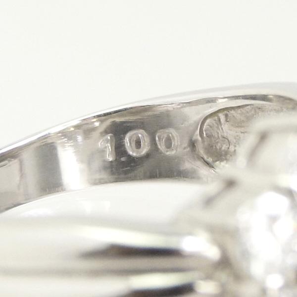 リング プラチナ900 ダイヤモンド 1.00ct サイズ9号 フラワー