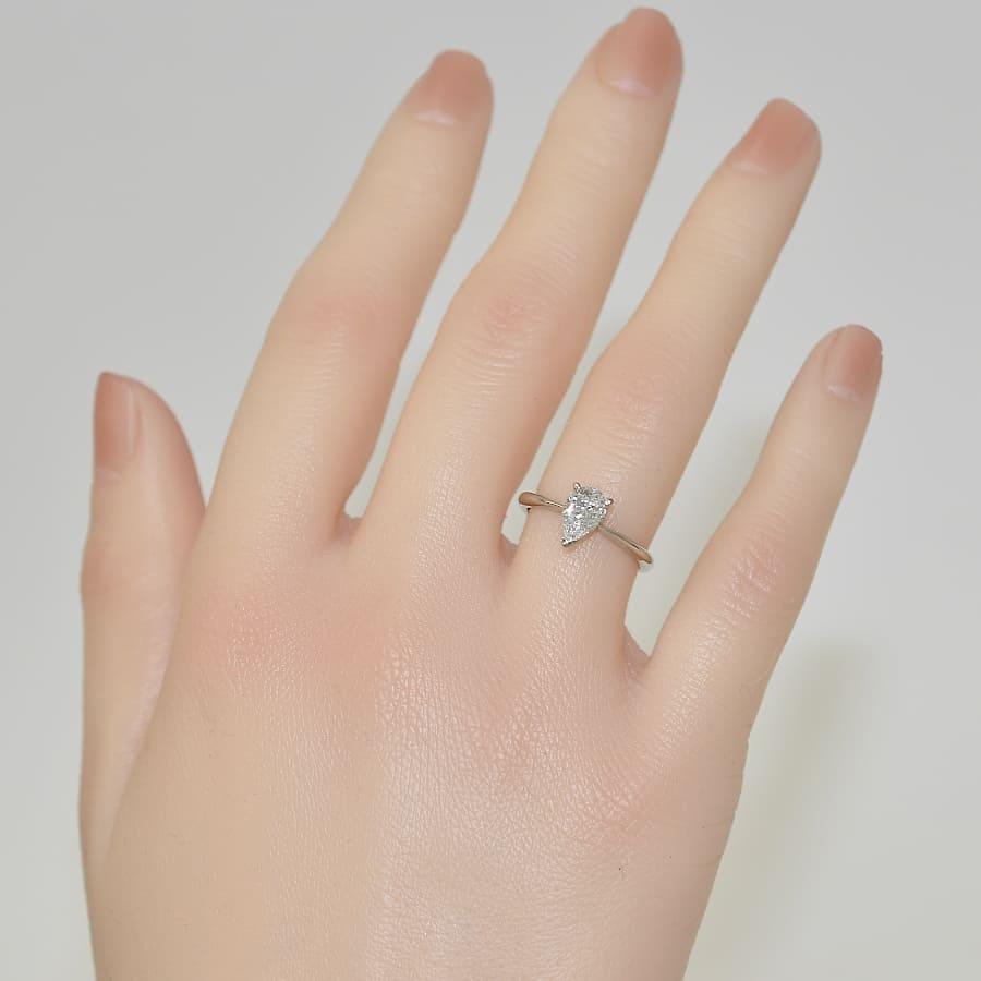 1点限定 リング Pt900 プラチナ ダイヤモンド 0.768ct (D.VS2) 9号 