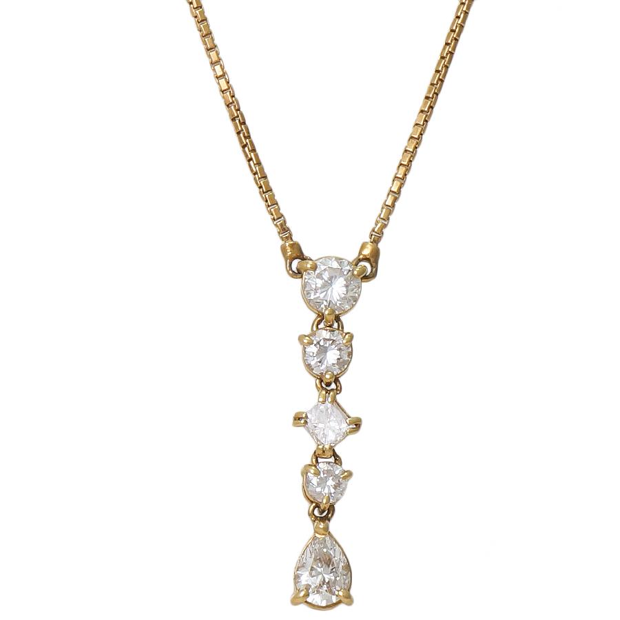 ペンダント ネックレス K18 ダイヤモンド ダイヤ1.03ct チェーン長さ 