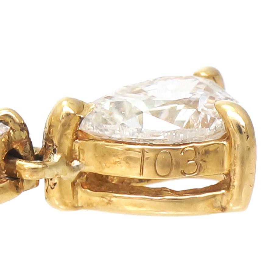 ペンダント ネックレス K18 ダイヤモンド ダイヤ1.03ct チェーン長さ 