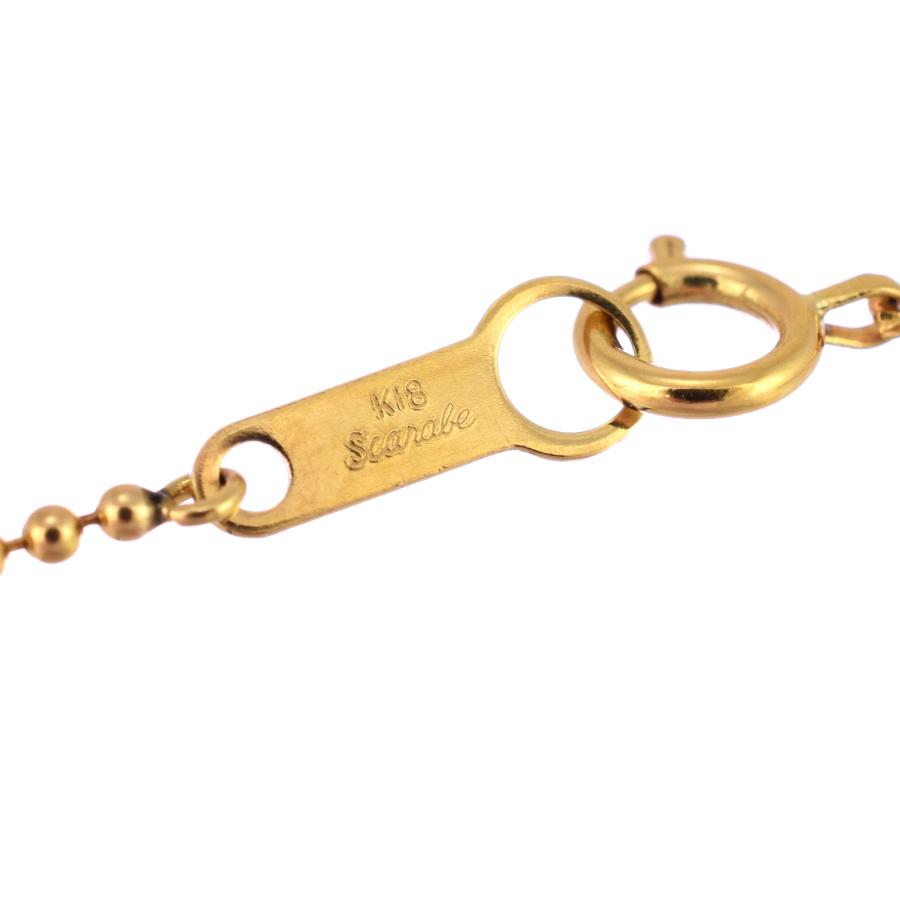 SCARABE スカラベ ペンダント ネックレス バニティ K18 イエロー