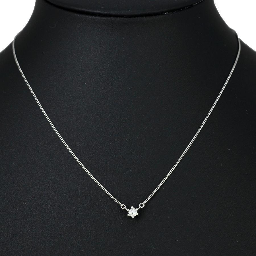 ペンダント プラチナ850 一粒 ダイヤモンド 0.21ct レディース 
