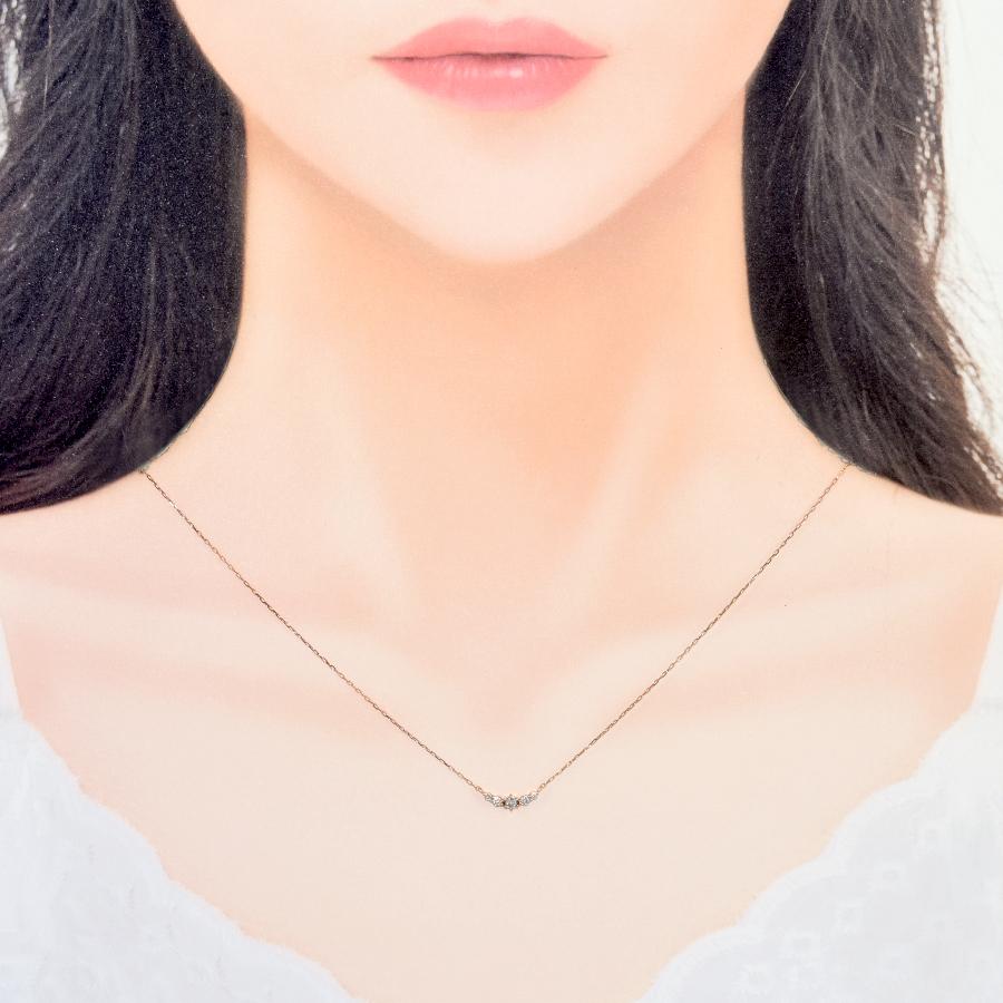 4℃（ヨンドシー） 新品同様 ペンダント ネックレス K10ピンクゴールド 