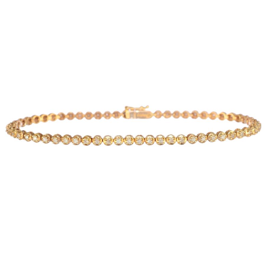 ジュエリーマキ　k18 ブレスレット 新品同様 ジュエリーマキ テニスブレスレット K18イエロー