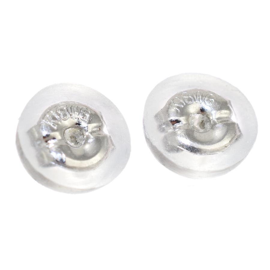 新品同様 ドロップ ピアス K18ホワイトゴールド ブルートパーズ 