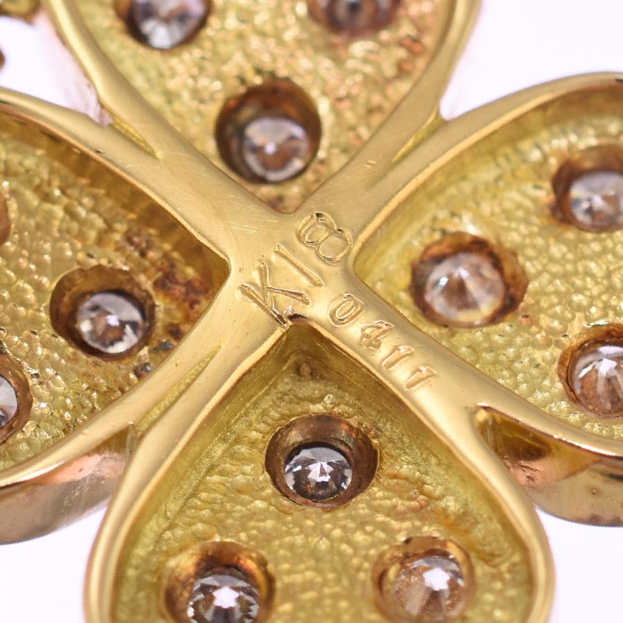 k18ダイヤペンダントトップ クローバー 楽天市場】K18クローバーペンダントトップ Clover (18k、18金