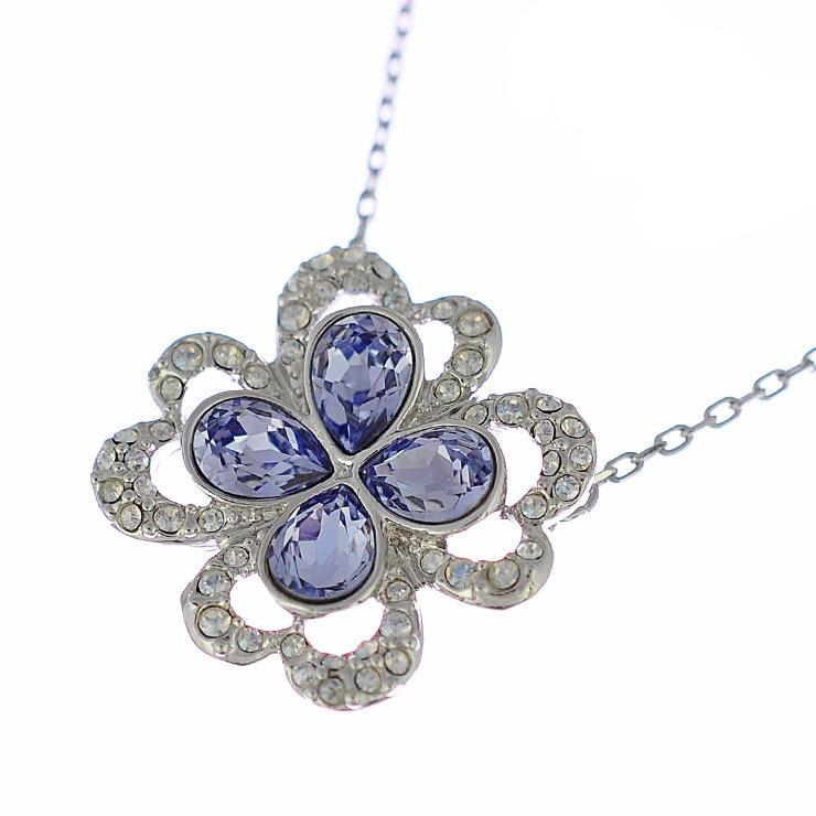 スワロフスキー ペンダント SWAROVSKI シルバー クローバー レディース