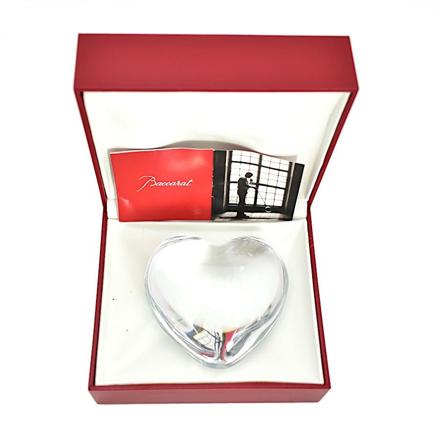 Baccarat ハート型クリスタル置物 バカラ ハート型オーナメント クリスタルガラス Baccarat : メル