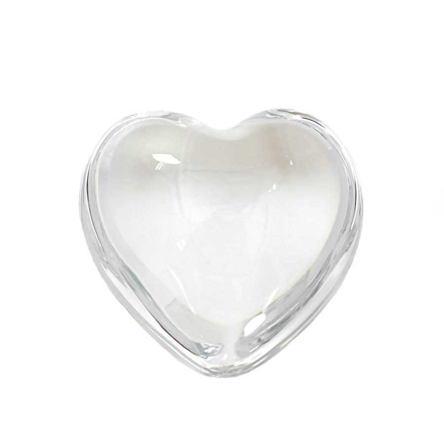バカラ（Baccarat） ハート型オーナメント クリスタルガラス : メル
