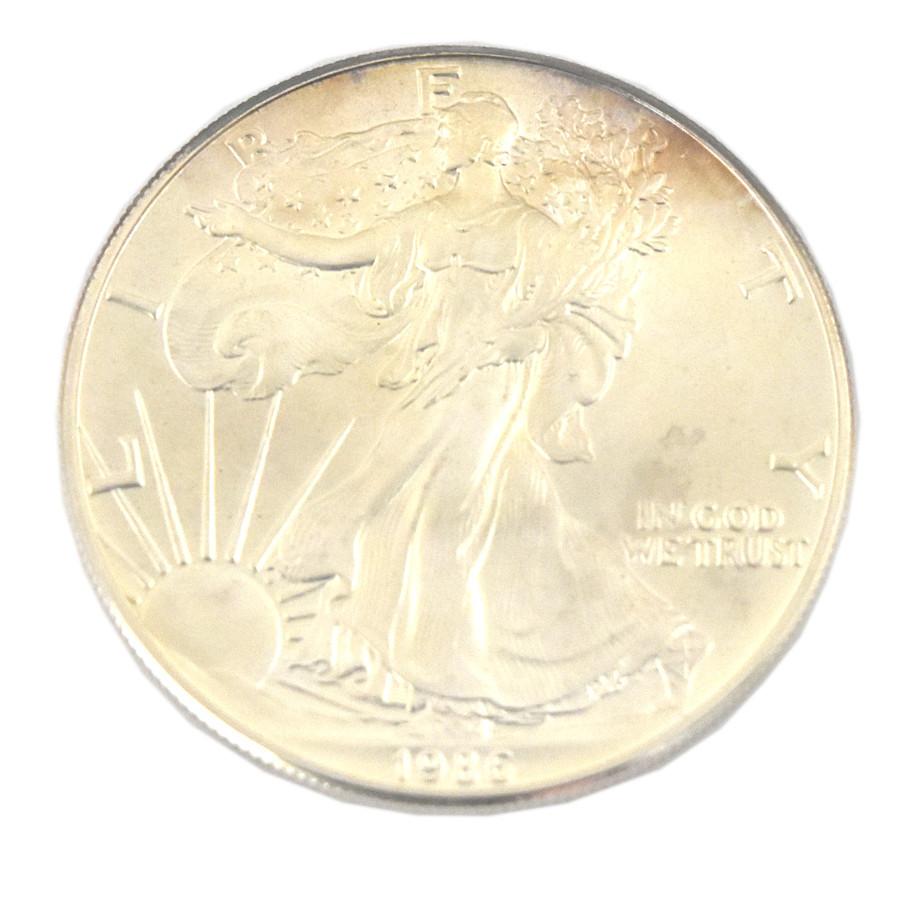 記念コイン 1ドル銀貨 1986年 アメリカ イーグル リバティ 自由の女神 