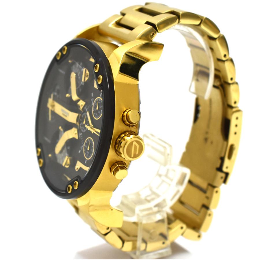 ディーゼル 腕時計 ミスターダディ クロノグラフ SS DZ7333 メンズ ゴールド×ブラック文字盤 DIESEL｜melcastcom｜02