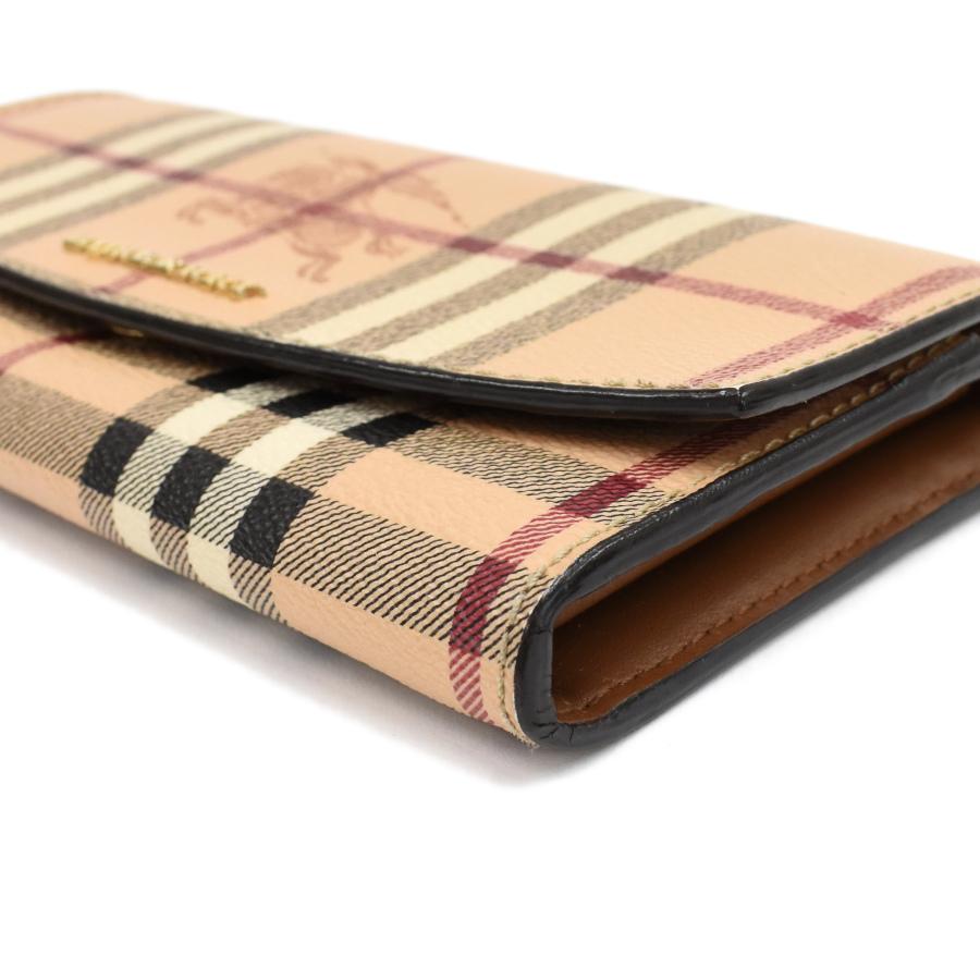 【バーバリー】ノバチェック柄 長財布 シャドーホース ユニセックス ベージュ バーバリー】ノバチェック柄 長財布 シャドーホース ユニ