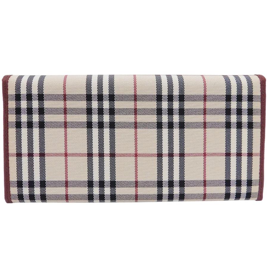 BURBERRY 長財布 二つ折り ノバチェック キャンバスレザー美品最終値下げ BURBERRY（バーバリー） 新品同様 二つ折り長財布 キャンバス×レザー