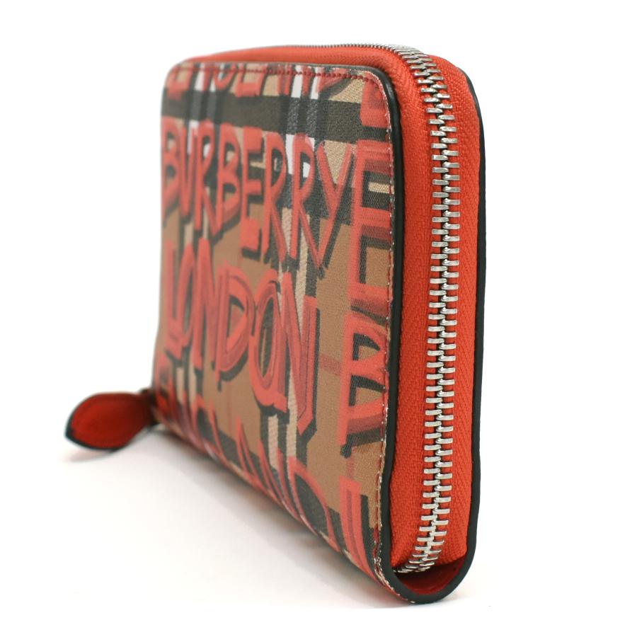 BURBERRY（バーバリー） グラフィティプリント ジップウォレット 長