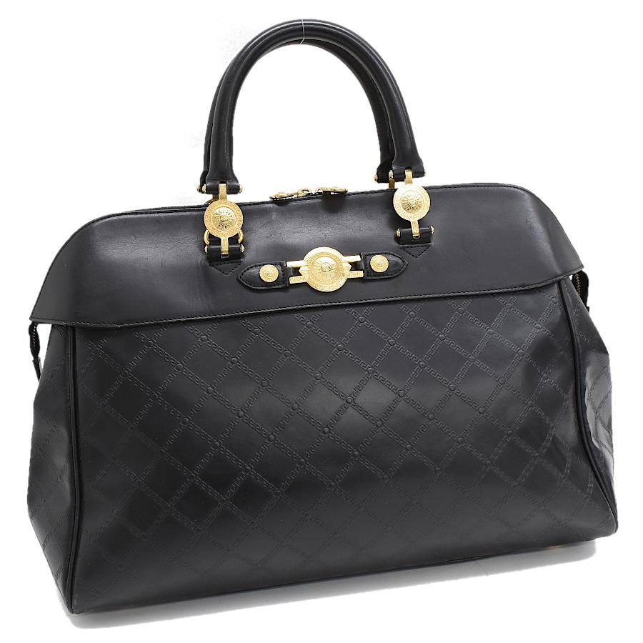 VERSACE ヴェルサーチ サンバースト グレカ ハンドバッグ VERSACE ヴェルサーチ サンバースト グレカ ハンドバッグ