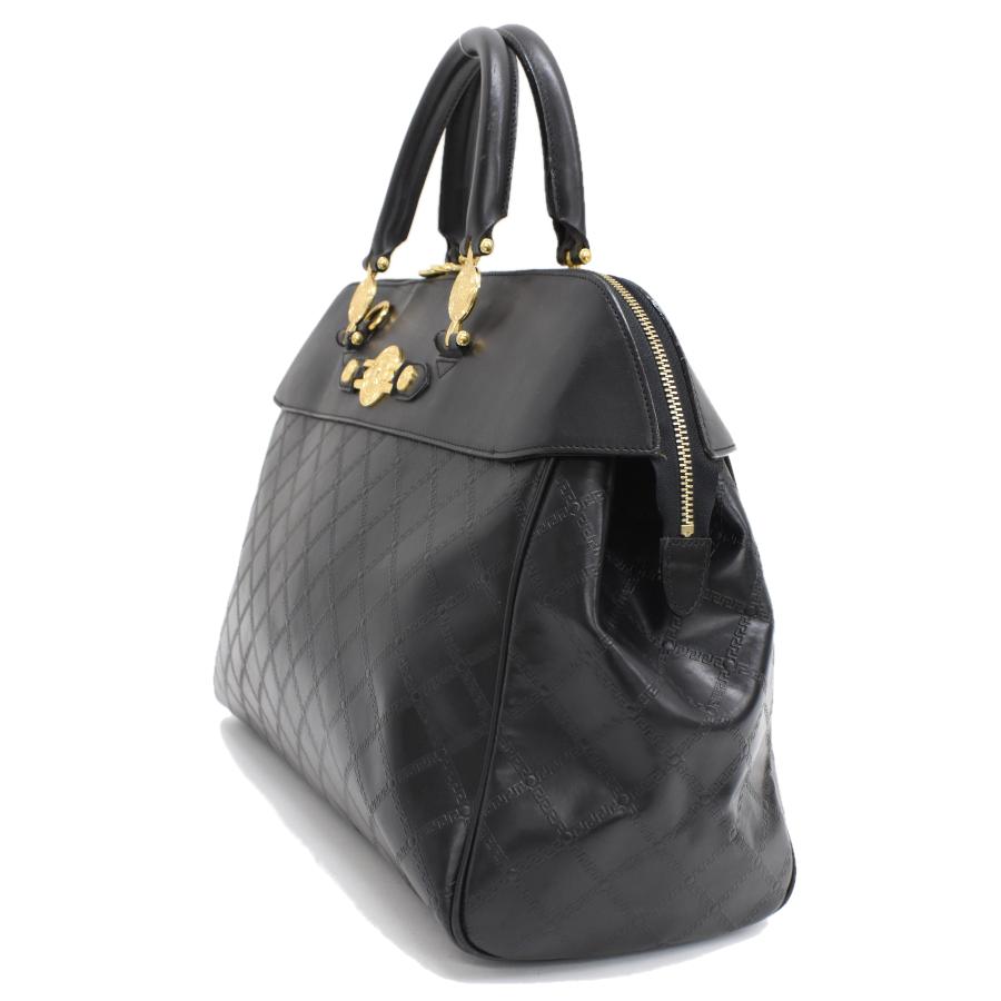 VERSACE ヴェルサーチ サンバースト グレカ ハンドバッグ VERSACE ヴェルサーチ サンバースト グレカ ハンドバッグ