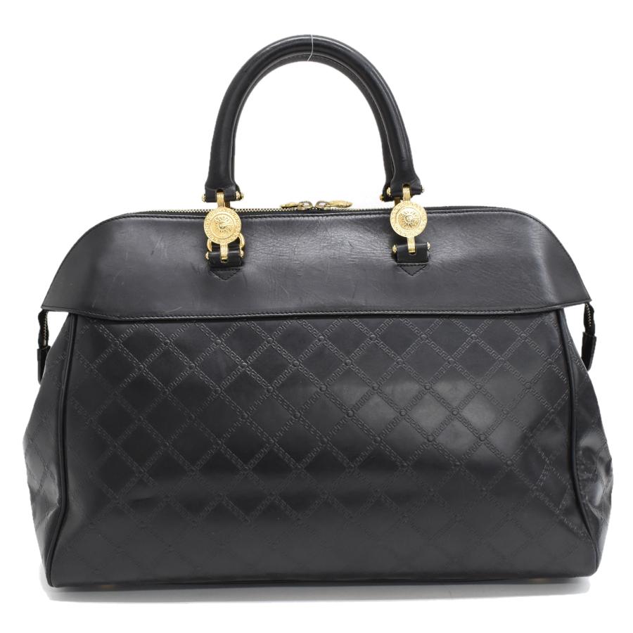 VERSACE ヴェルサーチ サンバースト グレカ ハンドバッグ VERSACE ヴェルサーチ サンバースト グレカ ハンドバッグ