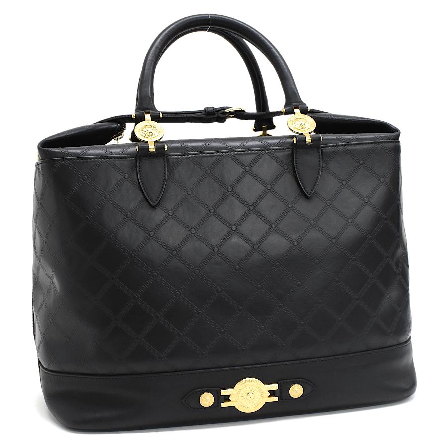 GIANNI VERSACE ジャンニヴェルサーチ グレカ ラージ トートバッグ 