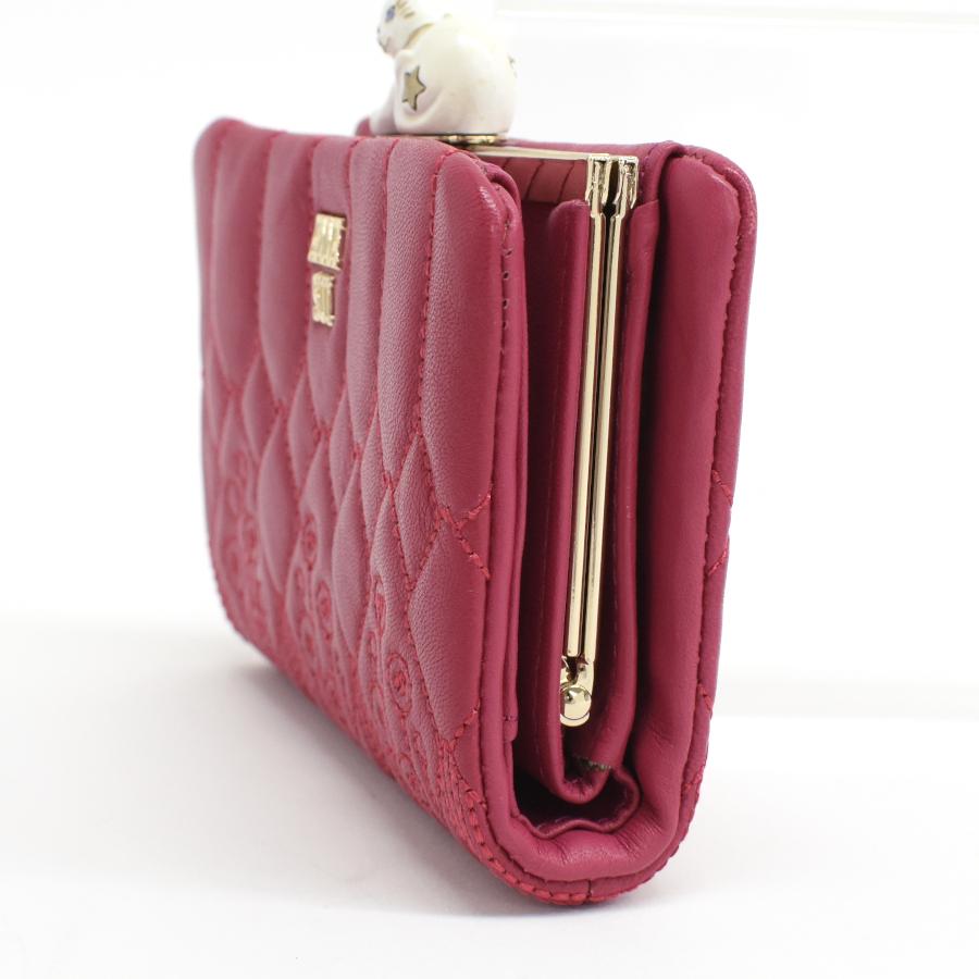 ANNA SUI 新品同様 アナスイ 二つ折り コンパクト財布 ANNA SUI 新品同様 アナスイ 二つ折り コンパクト財布